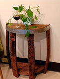 Half Barrel Side Table