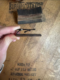 U.S. Army or U.S. Navy Tie Clips Made from Reclaimed Kentucky Bourbon Barrels